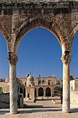 Omar Mosque colonnade. Jerusalem. Israel