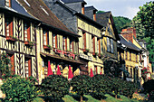 Wood houses. Bec-Hellouin. Normandy. France