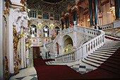 Interior of the Winter Palace, now Hermitage Museum. St. Petersburg. Russia