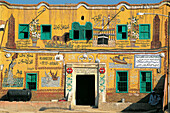 Painted house. Luxor. Egypt