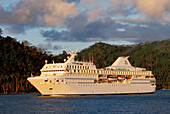 MS Paul Gauguin cruising in the Marquesas