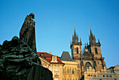 Staromestské Namesti (Old Town Square) and Tyn Church. Prague. Czech Republic