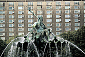 Neptune Fountain. City Hall Square. Berlin. Germany