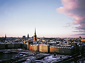 The Gamla Stan (Old City) in winter. Stockholm. Sweden