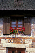 Farm window. Normandie. France