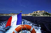 Mediterranean cruise in front of Calvi. Corsica Island. France