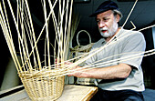 Traditional basketworks. Villaines-les-Rochers. Val-de-Loire, France