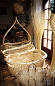 Traditional basketworks. Villaines-les-Rochers. Val-de-Loire, France