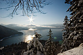 Winterscenery in the bavarian Alps, Upper Bavaria, Germany