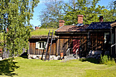 Traditional housing open air museum, Turku. Finland