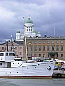 The harbour on Baltic sea. Helsinki. Finland