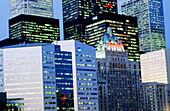 City skyline of Toronto at night. Ontario. Canada