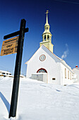 The Huron native american reservation near Quebec city in winter. Quebec. Canada