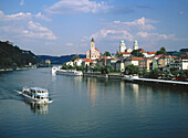 Passau, Danube River. Bavaria, Germany