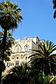 The arabo-norman palace built by Roger II, Norman French king. Palermo, main city of Sicily. Italy