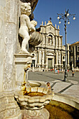 The cathedral (duomo). Catania. Sicily. Italy