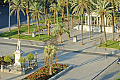 Piazza Ruggero Settimo known as piazza Politeama. Palermo, main city of Sicily. Italy