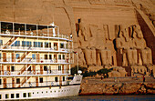Ramses II Temple on Lake Nasser bank, Abu Simbel. Nubia, Egypt