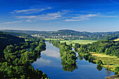 View from Hohenstein over the Ruhr, Witten, Ruhr Valley, Ruhr, Northrhine, Westphalia, Germany