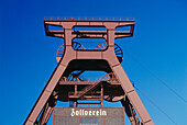 Förderturm, Zeche Zollverein, Essen, Nordrhein-Westfalen, Deutschland