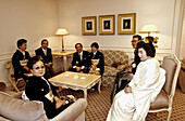 Traditionnal wedding in a luxury hotel. Tokyo, Japan