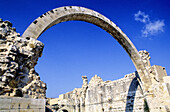 Arch, ruins of the destroyed temple of Jerusalem, Israel