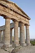 Doric temple, ruins of the ancient city of Segesta (Greek Egesta). Sicily, Italy