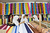 Fabrics shop in Chinatown, Kuching. Sarawak, Borneo. Malaysia