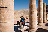 The great temple. Nabatean site of Petra. Kingdom of Jordan