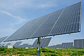 Solar panels. Puiggròs, Lleida province, Catalonia, Spain
