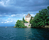 Yvoire castle on Lake Geneva. Haute-Savoie. France