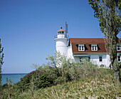 Betsie Lighthouse. Lake Michigan. Michigan. USA