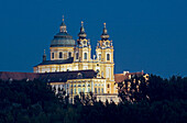 Austria. Wachau valley. Melk abbey at night