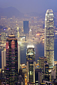 Asia, China, Hong Kong, 2006, international finance centre night