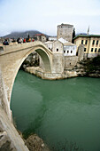 Mostar, Old Bridge on the Neretva river. Bosnia and Herzegovina