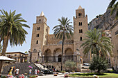 Cefalú duomo, Basilica Cattedrale, Siglo XII. Sicily. Italy.