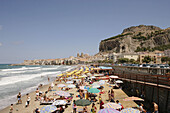 Cefalú beach. Sicily, Italy.