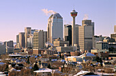 Winter skyline. Calgary. Alberta. Canada