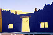Adobe architectural detail on main street. Columbus. New Mexico. USA