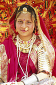 Girl with the traditional dress. India
