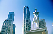 Statue of Sir Stamford Raffles. Singapore