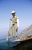 Fiserman in Inle Lake, Myanmar