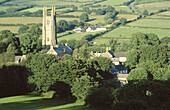 Widecombe-in-the-Moor in Dartmoor. Devon, England