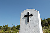 Cross at Sant Llorenç de Balàfia. Ibiza, Balearic Islands. Spain