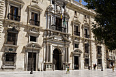 Real Audiencia y Chancillería (High Court of Justice) in Plaza Nueva, Granada. Andalusia, Spain