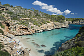 Caló des Moro, Cala s Almunia, Santanyí. Majorca, Balearic Islands. Spain
