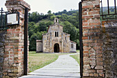 Church of San Salvador de Valdediós, Villaviciosa, Asturias, pre-romanesque architeture (9th Century), Spain.