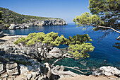 North coast, Llucalcari. Mediterranean Sea, Serra de Tramuntana. Majorca, Balearic Islands, Spain