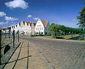 Friedrichstadt, a Dutch city in Schleswig-Holstein. Germany
