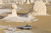 The White Desert near Farafra Oasis. Egypt